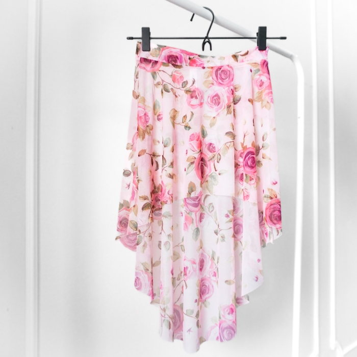 Andante LONG Floral high-low ballet skirt LIMITED EDITION